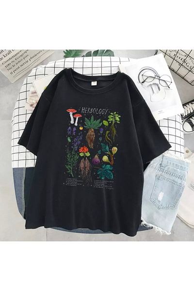 Touz Moda Μπλουζάκι Gothic Herbology Unisex Oversize