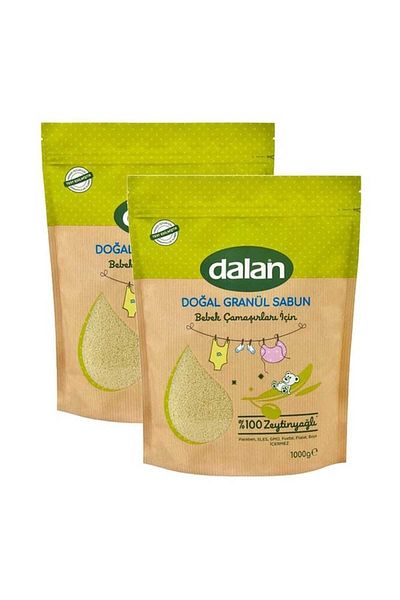 Dalan Natural Olive Oil Granulated Soap - 1000 gr x 2 Pieces