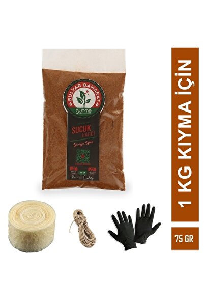 Bulvar Baharat Gurme Geleneksel Sucuk Yapım Seti 1 kg Kıyma Için