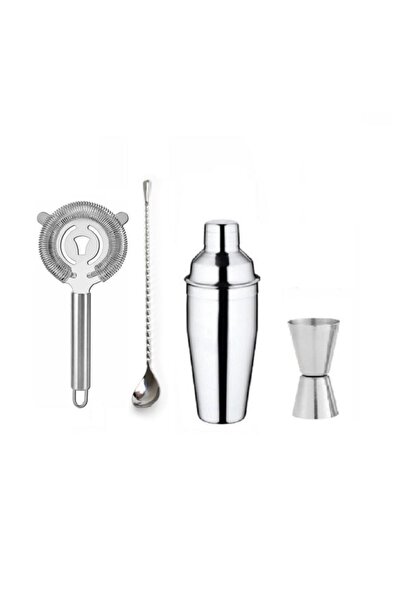 Bar Boss 4 Parça Kokteyl Hazırlama Seti 750 Ml Shaker, Eğlence ve Şıklık İçin...