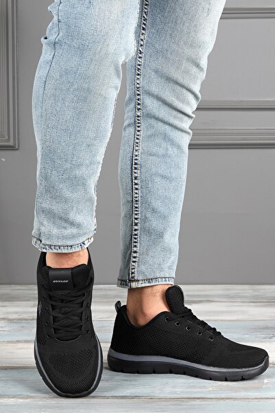 DUNLOP Чорні чоловічі спортивні кросівки Gü nlük Bağcıklı 1147