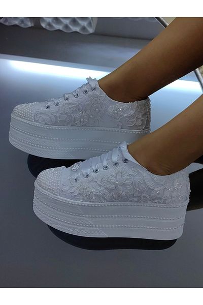 Ayakkabı Tutkusu Stilo ® White New Bridal Shoes 7cm Extreme Comfortable Stilo Bridal Shoes Quality