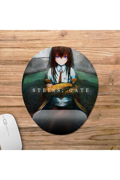 Pixxa نموذج لوحة الماوس المدعومة للمعصم Steins Gate - 2 بيضاوي