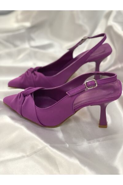 Hg Ayakkabı Juliet Matte Fabric Covered Stiletto