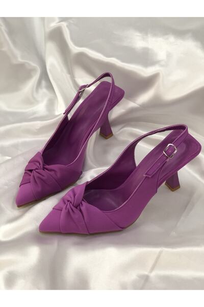 Hg Ayakkabı Juliet Matte Fabric Covered Stiletto