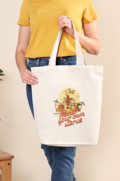 Müzik Reyonu حقيبة قماشية للعقل بنفسك على شكل زهور الرحم مع الموسيقى