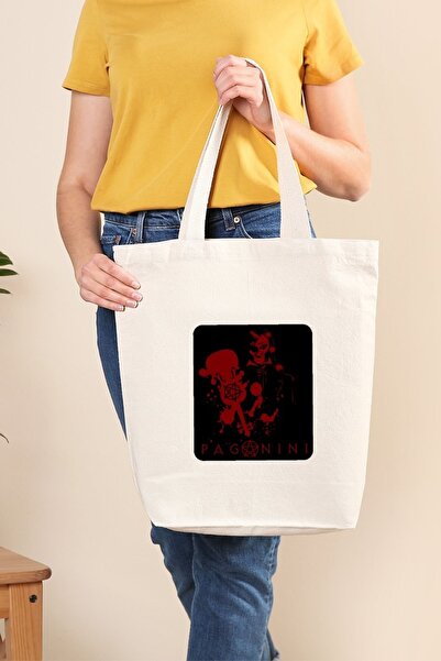 Müzik Reyonu Canvas Tote Bag Paganini