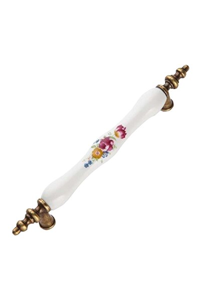 KAHRAMANOĞLU Porselen GÖRÜNÜMLÜ Antik Clasik 141 Kulp 128 Mm (KIRMIZI GÜL)-