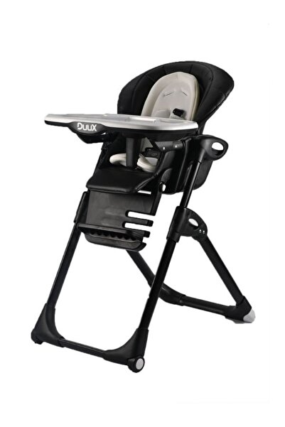 Duux Alkon Yatarlı Portatif Katlanabilen Yükseklik Ayarlı Mama Sandalyesi Siyah