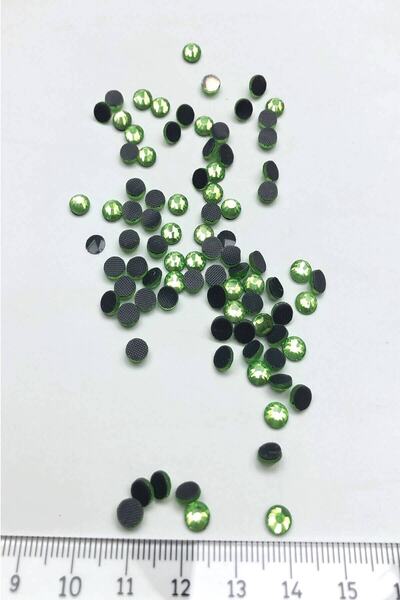 Bontex Mărgele de sticlă verde, termoadezive, 1 pachet 25 grame – Mărgele