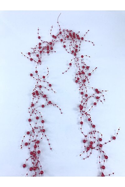 Bontex Κόκκινο Χρώμα Περλέ Κρεμαστό Φωτιστικό 1 Μέτρο – Διακοσμητική Λωρίδα