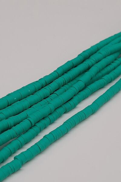 Bontex 1 комплект тъмни водни зелени Fimo глинени мъниста 6 мм – Мъниста