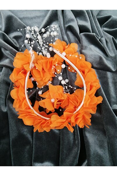 Bontex تاج زهور مقطوع بالليزر باللون البرتقالي-lktc-1013 – إكسسوارات شعر أخرى
