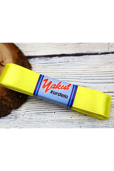 YAKUT Διακοσμητικά Υλικά 3 εκ. Σατέν Κορδέλα Κίτρινη 1 Μπάλα 5 μέτρα – Κορδέλα – Κορδέλα