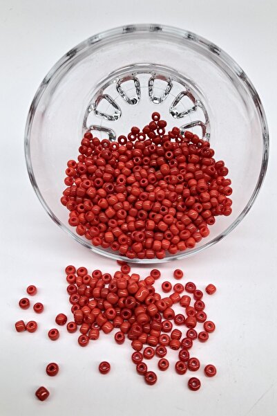 Bontex Матови червени пясъчни мъниста 4 мм 1 опаковка 50 грама – Мъниста