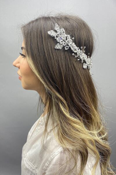 Bontex Νυφικό Στέμμα Γάμου Στέμμα Σίλα Μοντέλο Νυφικό Αξεσουάρ Μαλλιών με Χέν...