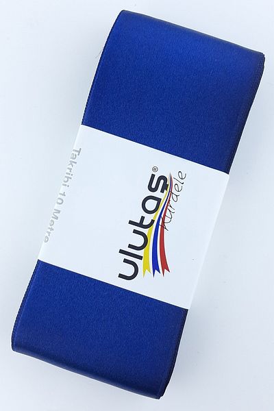 Ulutaş Μπλε Navy Satin Κορδέλα Πλάτος 6 cm 1 Μέτρο – Κορδέλα – Κορδέλα