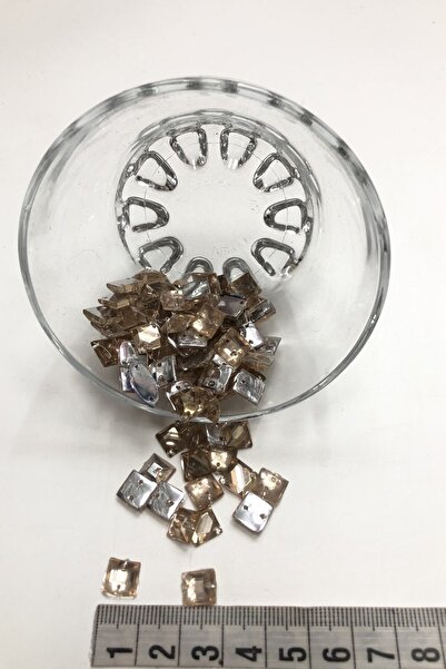 Bontex Πλαστική Πέτρα Τετράγωνη Βιζόν Ελαφριάς Απόχρωσης 1 Συσκευασία 20 γραμ...