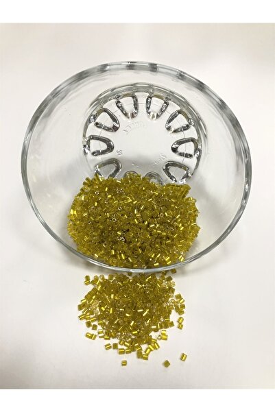 Bontex Tamnožute rezane perle 1 pakovanje 50 grama veličine 2-2,5 mm – perle