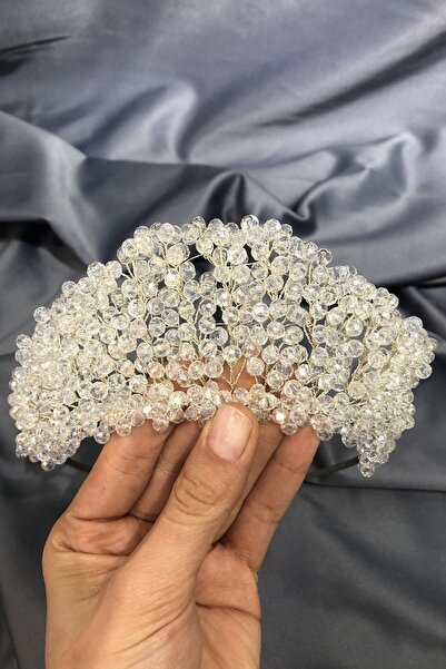 Bontex Διαφανές Κρυστάλλινο Στέμμα Νύφης και Χένα Με χάντρες – Νυφικό Αξεσουάρ