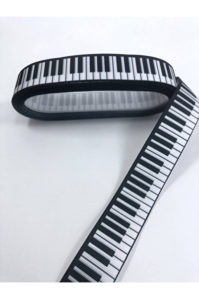 Bontex Saç Tokası Piyano Desenli Grogren Kurdele 1 Metre En 2,5 Cm – Kurdele ...