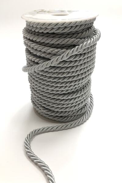 Bontex Light Gray Cord Rope 6 Mm 1 Meter