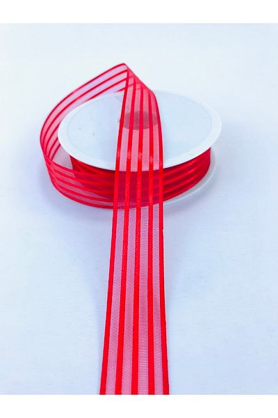 GELD Red Chiffon Ribbon 2.5 cm 5 Meters – Ribbon – Ribbon