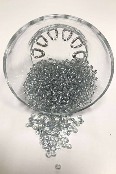 Bontex Прозрачни бели пясъчни мъниста, среден размер 4 мм, 1 опаковка 50 грам...