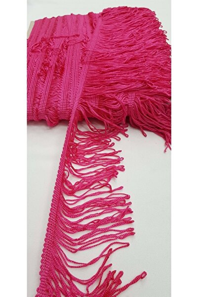 Bontex Panglică decorativă cu franjuri fucsia, 1 metru, lățime 10 cm
