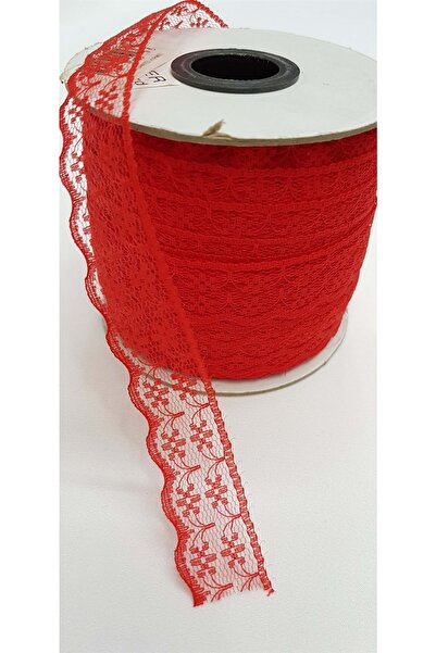 Bontex Panglică Roșie Dantela 5 Metri Lățime 2,5 Cm – Panglică – Panglică