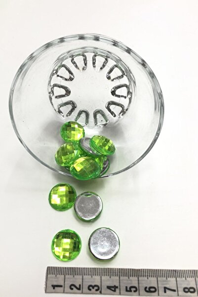 Bontex Piatră rotundă verde fosforescentă 1 pachet 10 bucăți – Mărgele