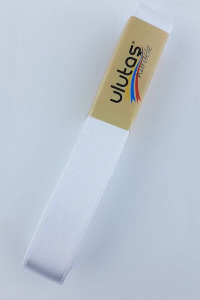 Ulutaş Materiale ornamentale Panglică de satin albă Lățime 2 Cm 1 Minge 10 Metri – Panglică – Panglică