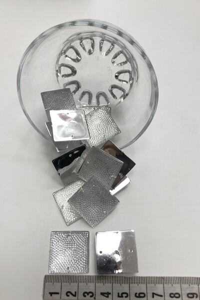 Bontex Бели квадратни пластмасови щипки, 1 опаковка от 10 броя – мъниста