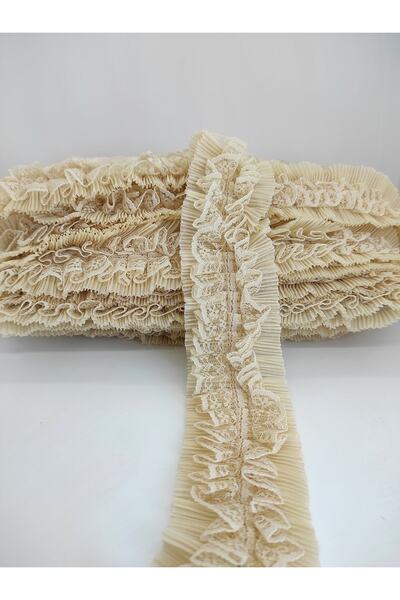 Bontex Ornament cu volane din nurcă, pachet de dantelă bucăți, 1 metru – Band...