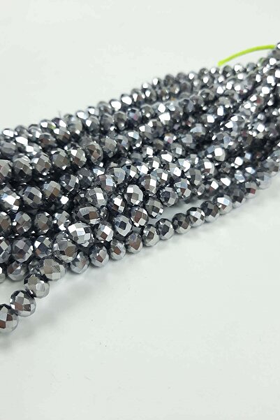 Bride Aksesuar Dünyası Mărgele de cristal placate cu gri 8 mm – Mărgele