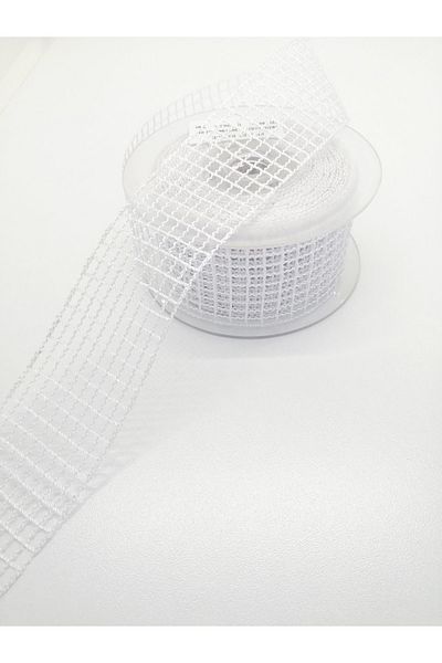 Bontex Panglică Albă Plasă 1 M Lățime 4 Cm – Panglică – Panglică
