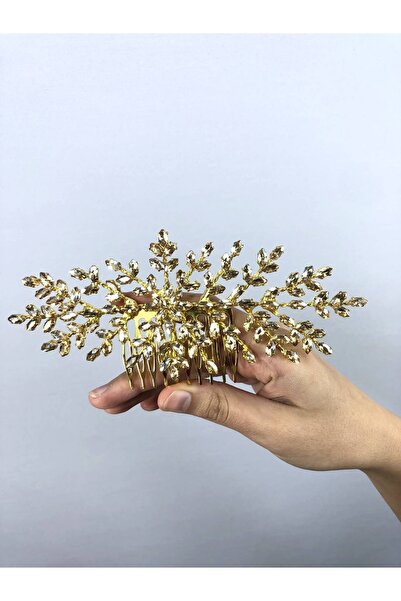 Bontex Agrafă de păr cu pieptene în culoarea mierii, model Dal cu model cu pi...