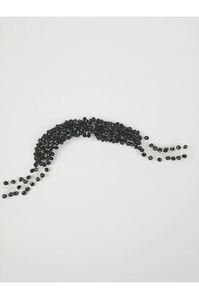 Bontex Accesoriu pentru păr și turban din piatră de cristal neagră – Alte acc...