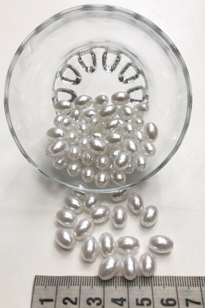 Bontex Mărgele de migdale albe 1 pachet 50 grame – Mărgele