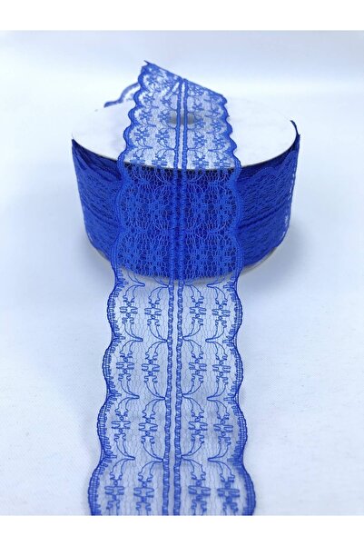 Bontex Kobalt plava Plava Čipka Vrpca 5 cm 3 metra – Čipka