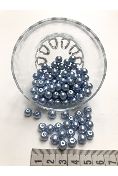 Bontex Синя стъклена перла 8 мм 1 опаковка 50 грама – перла