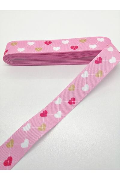 Bontex Ružičasto srce Sa deznom Grosgrain traka 2,5 cm 3 m – Traka – Traka