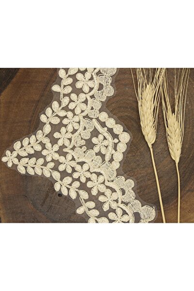 Bontex Kapućino uzorak lista francuski gipur 1 metar – Čipka