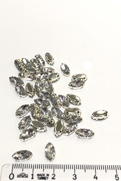 Bontex Прозрачен камък тип „шатъл колона“, 10 броя