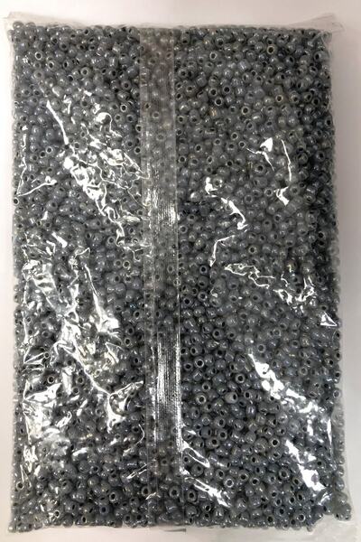 Bontex Γκρι Χάντρες Άμμου 4 χιλ. 1 Συσκευασία 500 γραμμάρια – Χάντρες