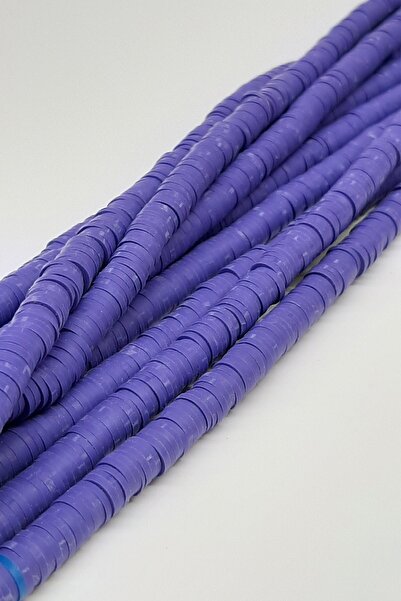 Bontex 1 niz perli od lila fimo testa 6 mm – perle