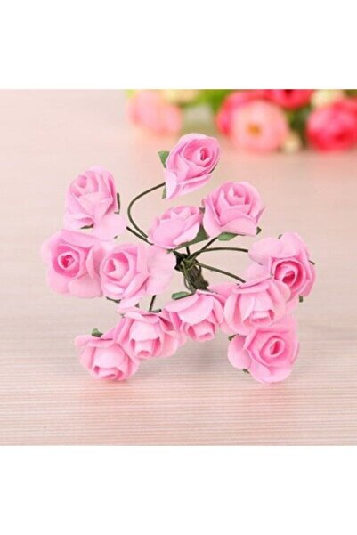 Aker Hediyelik Bebe Pembe Kağıt Gül 144lü Kağıt Güller El Işi Süsleme Hobi De...
