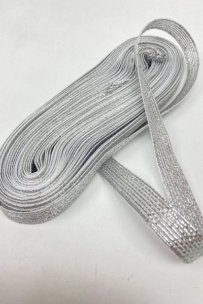 Bontex Ασημί Glitter Degradeli Κορδέλα 1 Μέτρο Πλάτος 2 εκ