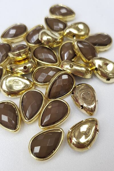 Bontex حجر القهوة المتدلي 1 عبوة 10 قطع مقاس 1-1.5 سم – خرز