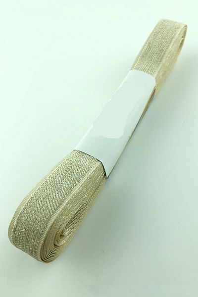 Bontex Μπεζ βελούδινη κορδέλα Πλάτος 1,5 cm 1 μέτρο